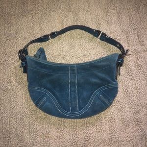 Blue Coach Shoulder Bag